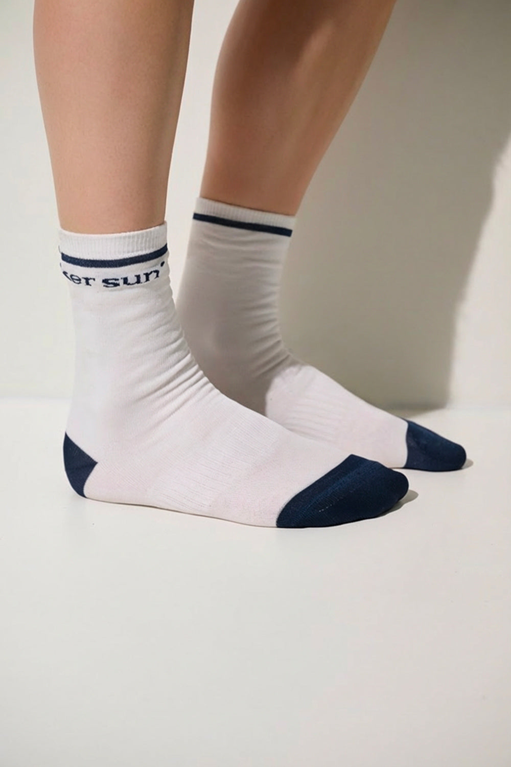 SOL soonerorlater Guruguru Socks 白 Women's UV White Socks, Mojave, UPF 50+– Ker Sun UK