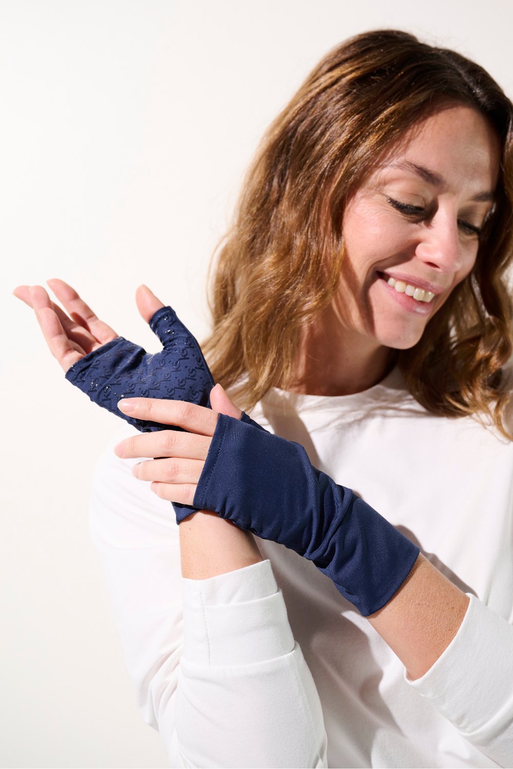 UV Fingerless mittens - Gobi