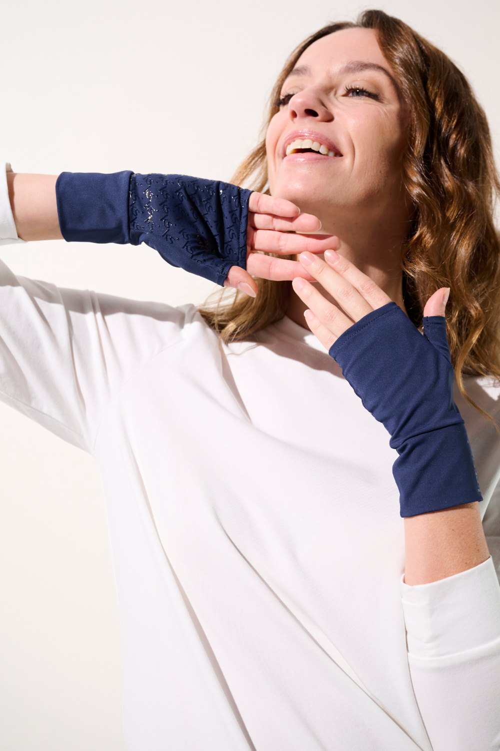 UV Fingerless mittens - Gobi