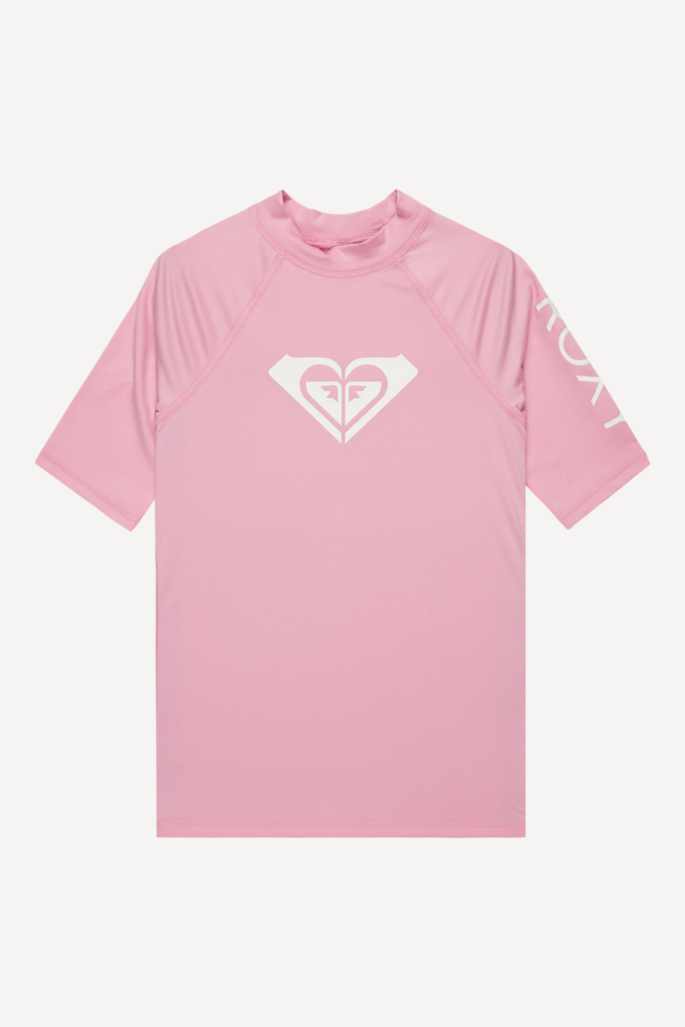 T-shirt de bain anti-UV rose pour fille, léger et UPF50+, idéal pour la plage et les activités aquatiques.