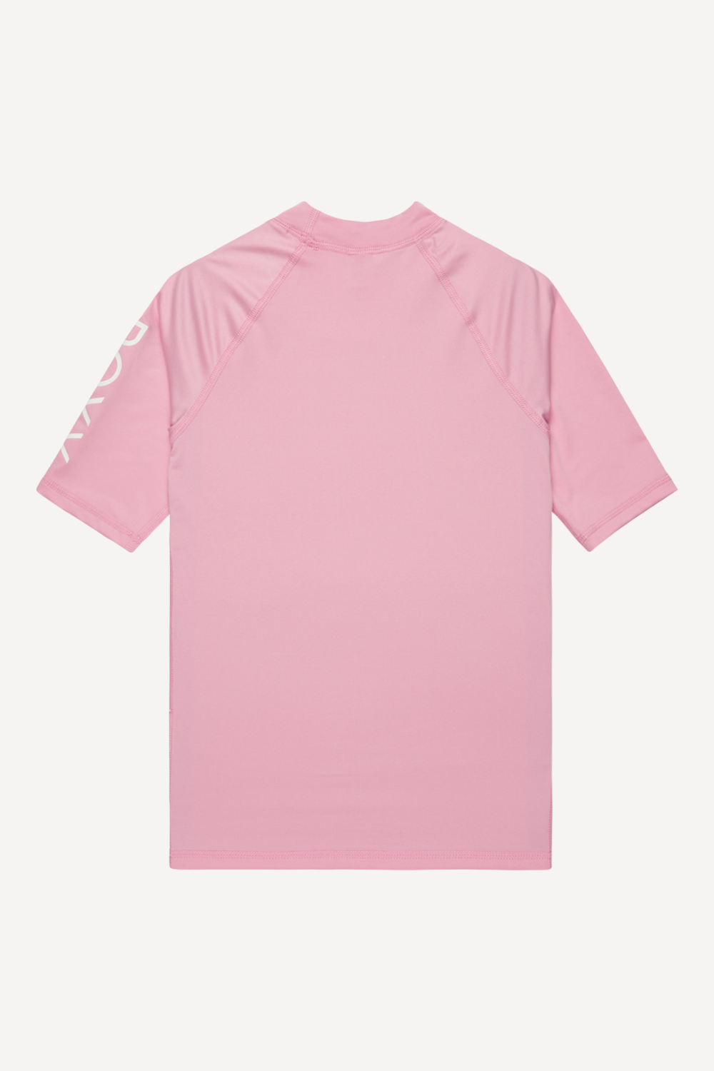 T-shirt de bain anti-UV rose pour enfant, UPF 50+, léger et idéal pour les activités aquatiques.