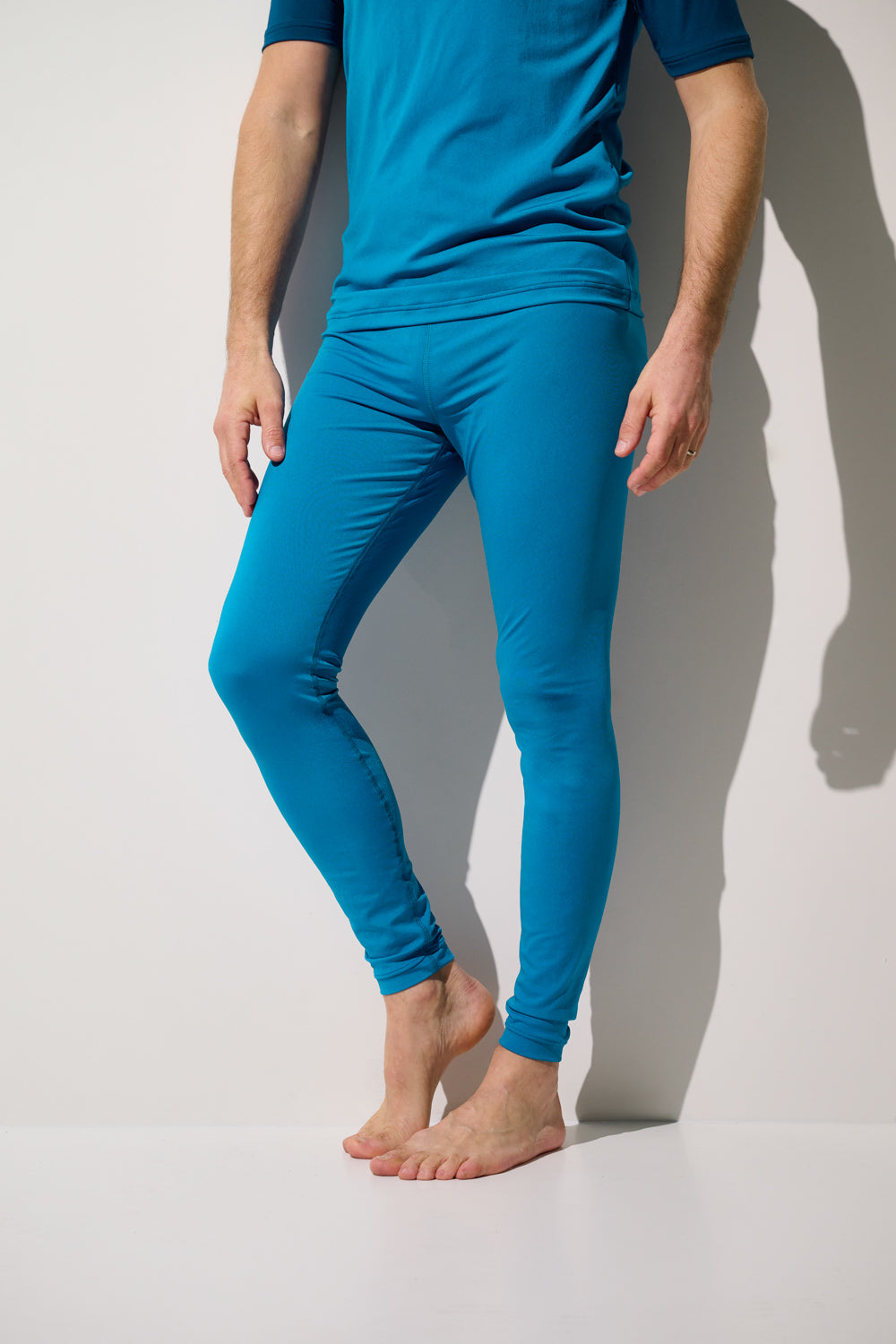 Legging de bain anti-UV Galápagos pour homme, couleur bleu, léger et respirant, avec protection UPF 50+.