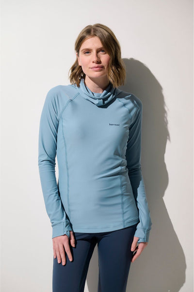 T-shirt de bain anti-UV - Galápagos, bleu, manches longues, UPF 50+, idéal pour activités aquatiques, marque Ker Sun.