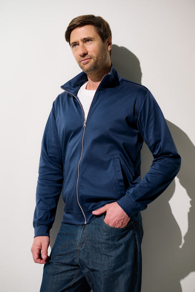 Veste anti-UV - Saint-Malo pour homme, en bleu marine, légèreté et confort avec protection solaire UPF 50+.