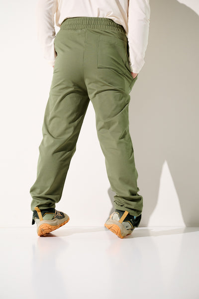 Pantalon anti-UV - Oasis vert, léger et confortable, idéal pour enfants, protection solaire UPF 50+.