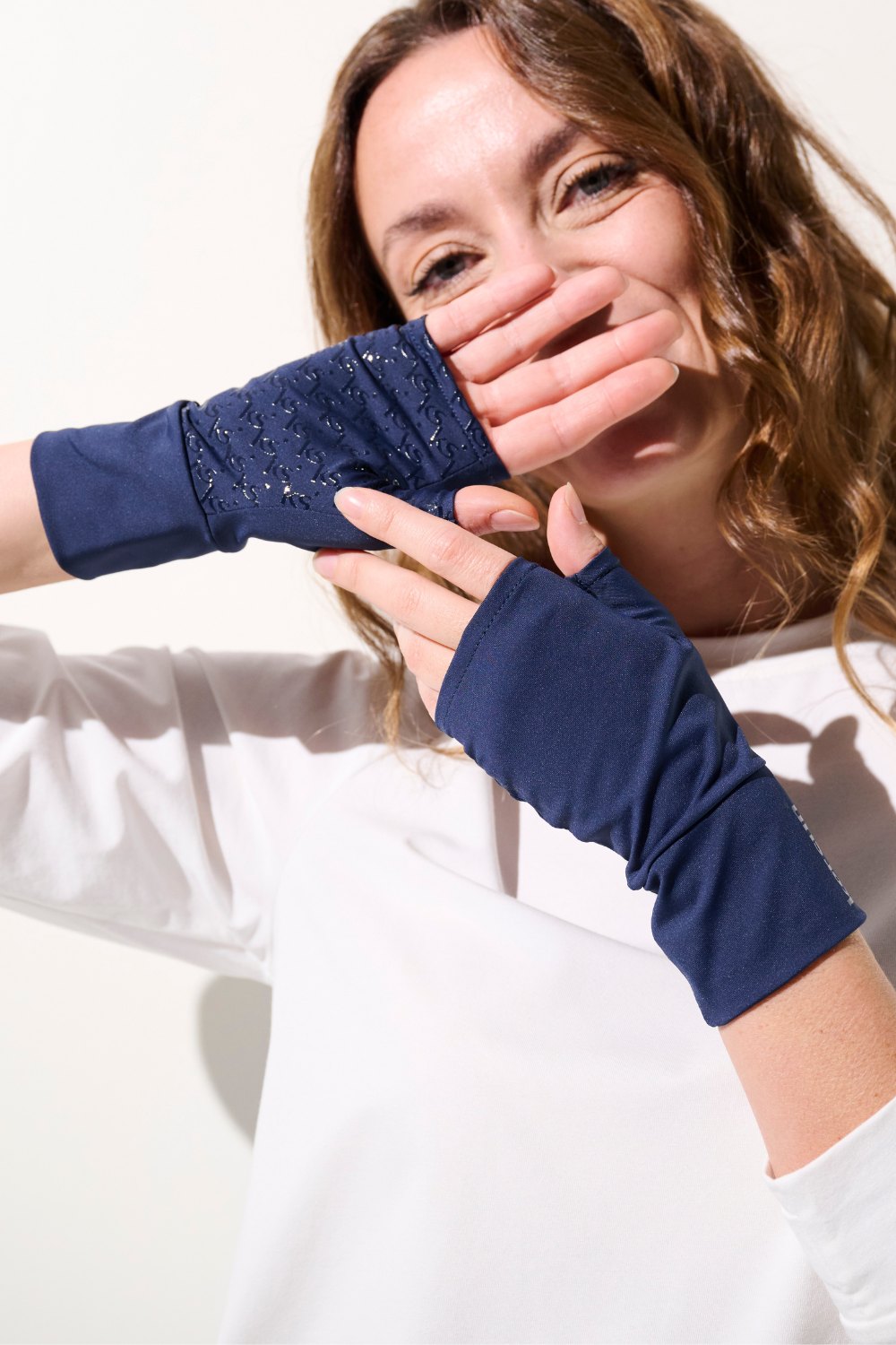 UV Fingerless mittens - Gobi