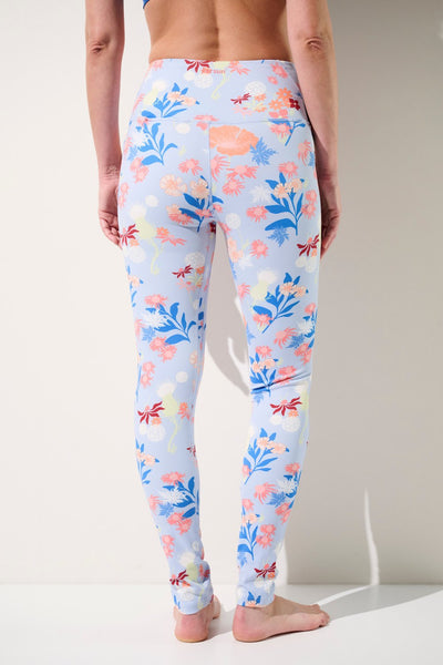 Legging de bain anti-UV - Galápagos à fleurs, élégant et léger, offrant protection solaire UPF 50+ pour femme.