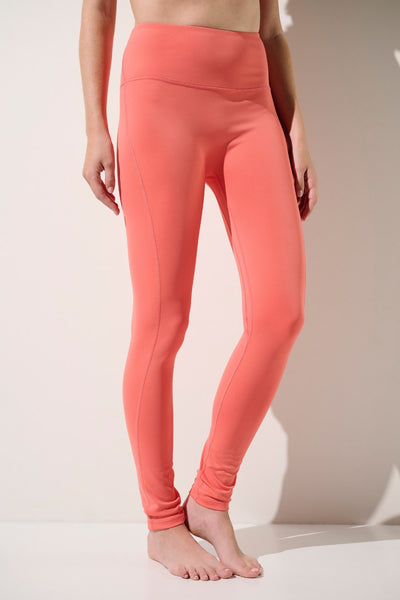 Legging de bain anti-UV Galápagos pour femme, couleur corail, léger et respirant, protection solaire UPF 50+.