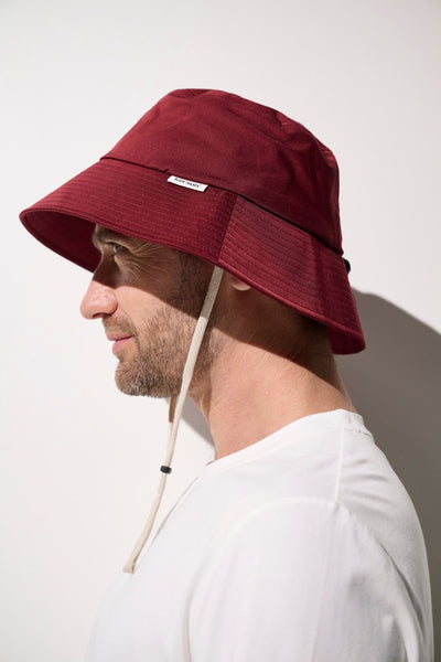 Bob anti-UV - Faro rouge pour homme, léger et pratique, offrant une protection solaire UPF 50+.