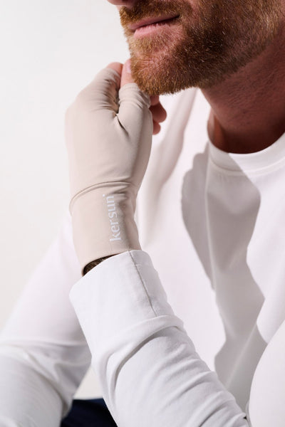 UV Fingerless mittens - Gobi