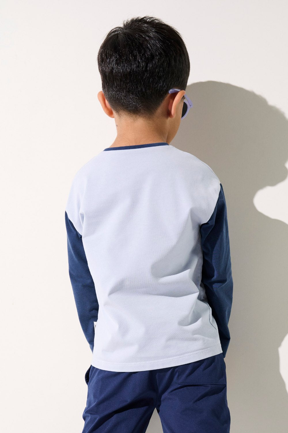 T-shirt anti-UV Saint-Malo pour garçon, léger et manches longues, protection solaire UPF 50+.