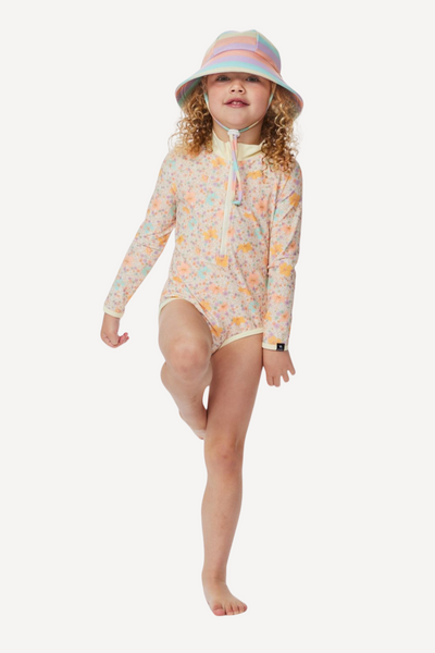 Long-sleeved UV swimsuit - Crystal