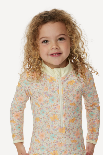 Long-sleeved UV swimsuit - Crystal