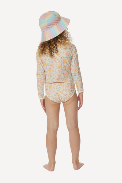 Long-sleeved UV swimsuit - Crystal