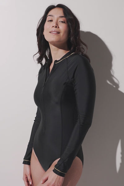 Long-sleeved UV swimsuit - Pacific