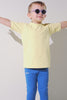 T-shirt de bain anti-UV - Fidji, jaune pour enfant, UPF 50+, idéal pour les jeux aquatiques et protection solaire.