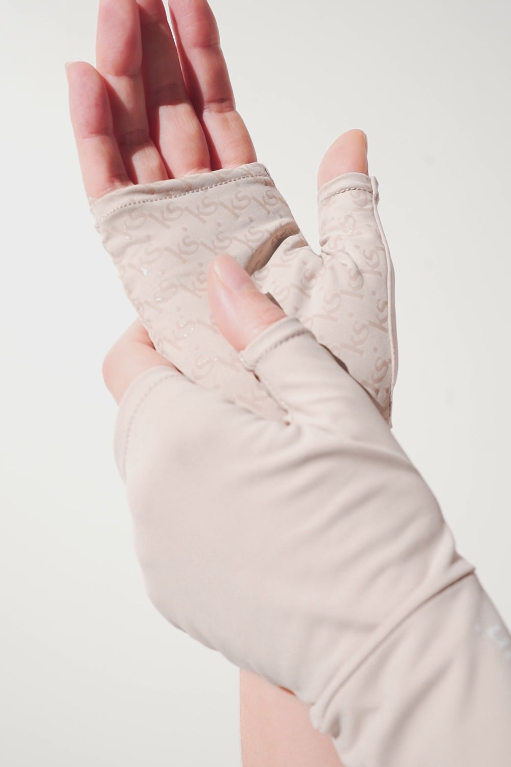 UV Fingerless mittens - Gobi